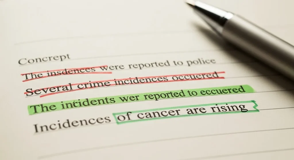 Common Mistakes with Incidents or Incidences