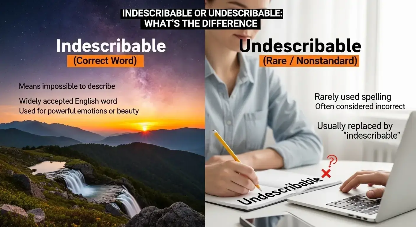 Indescribable or Undescribable
