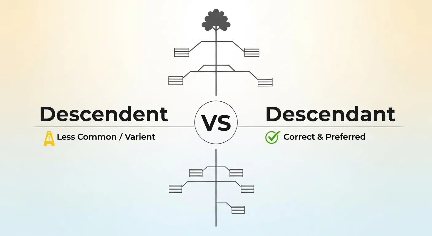 Descendent or Descendant