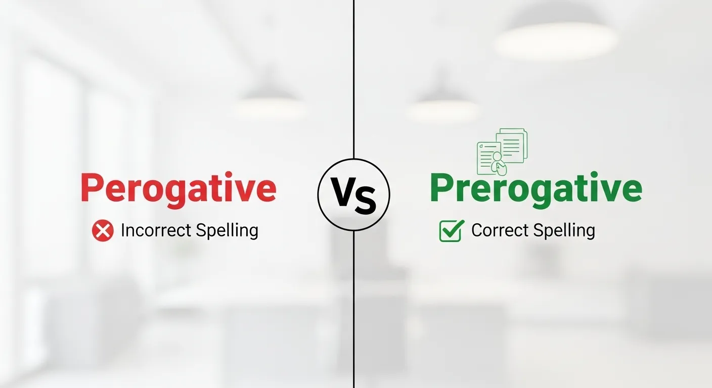 Perogative or prerogative