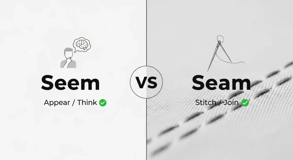 Seem or seam