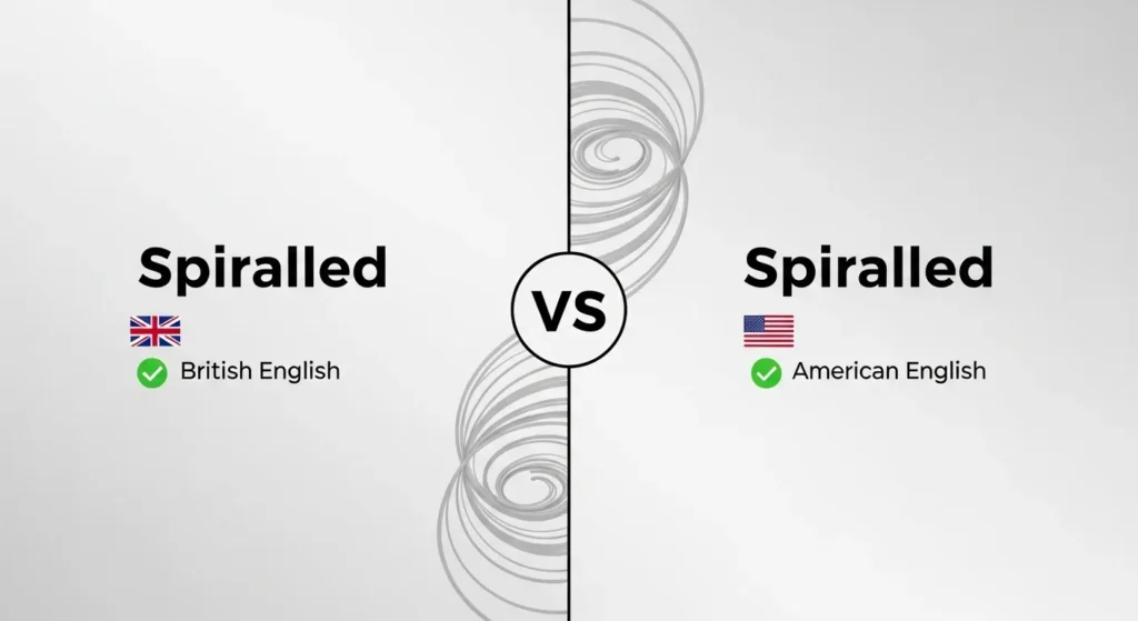 Spiralled or Spiraled
