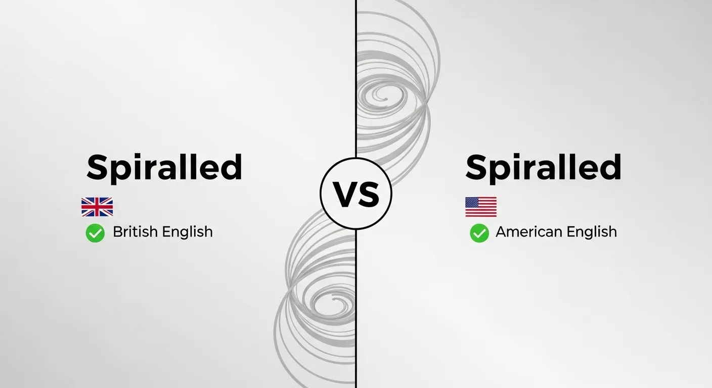 Spiralled or Spiraled