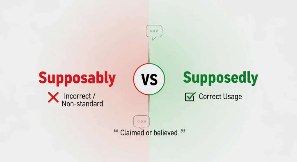 supposably or supposedly
