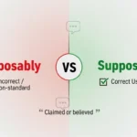 supposably or supposedly