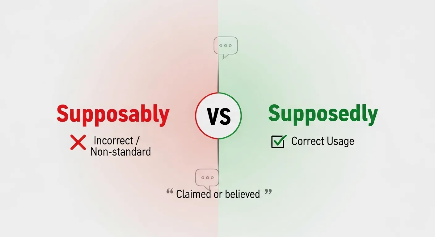 supposably or supposedly