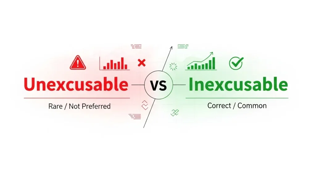 unexcusable or inexcusable