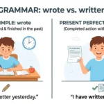 written or wrote