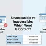 unaccessible or inaccessible