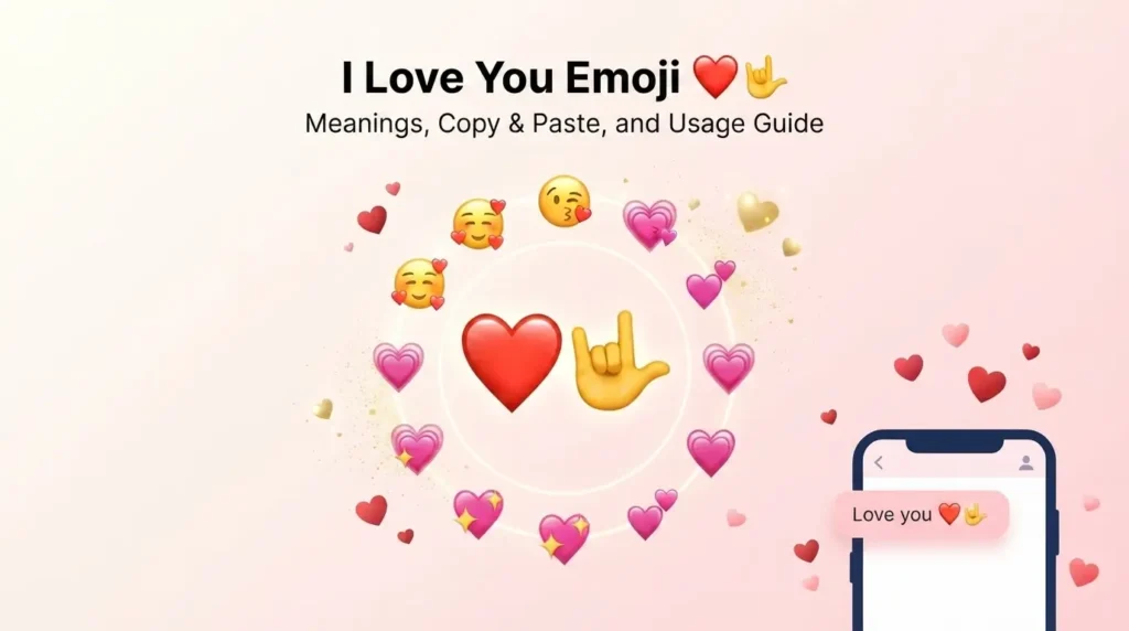i love you emoji